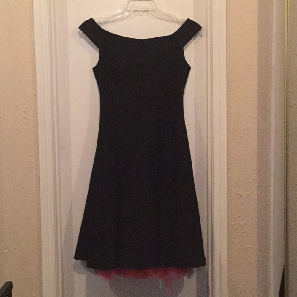 Elegant black, off the shoulder dress